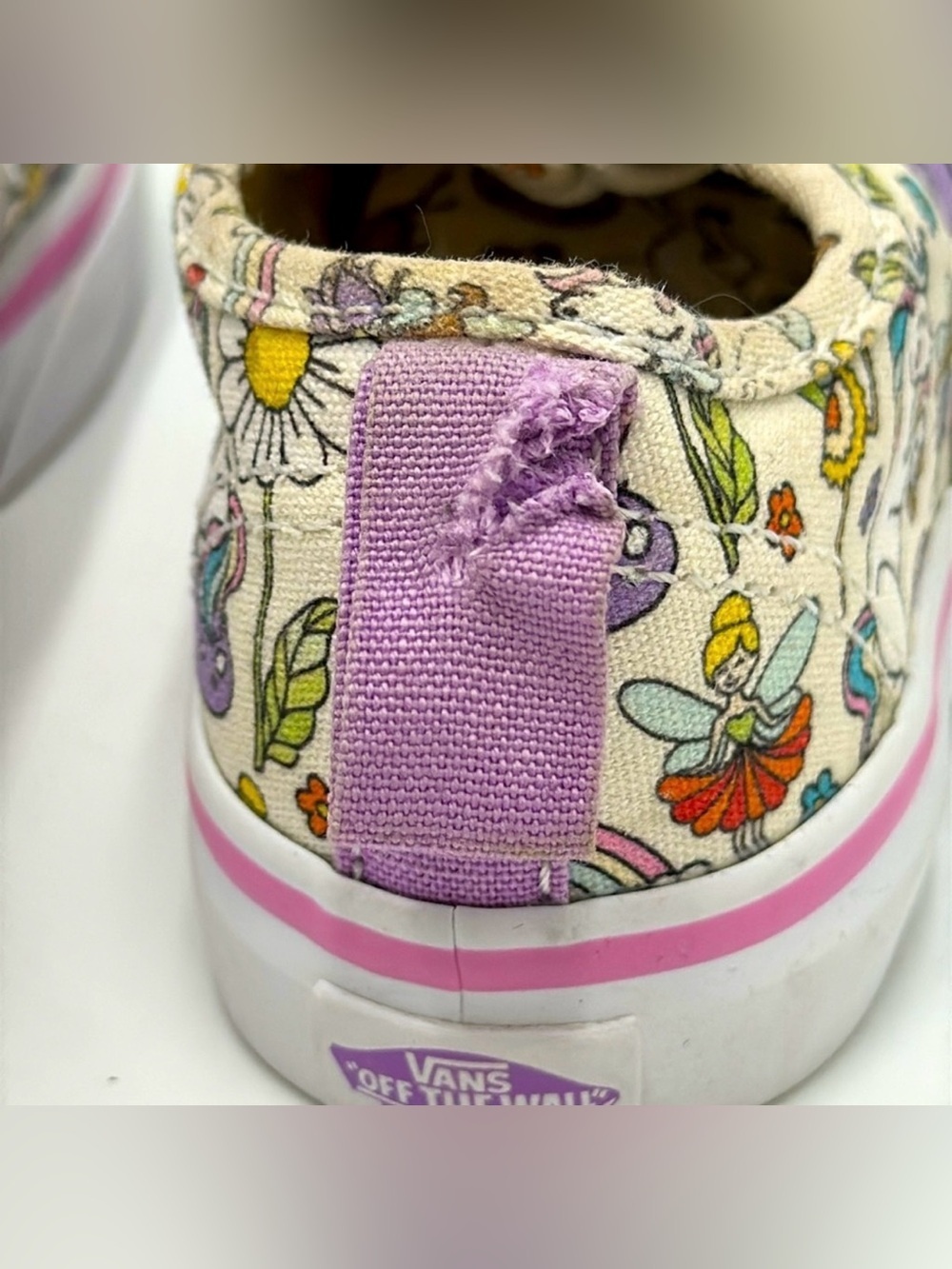 VANS Girls Authentic Skate Shoes Unicorn & Fairy
Print White/Pink Size 6 - Picture 4 of 14